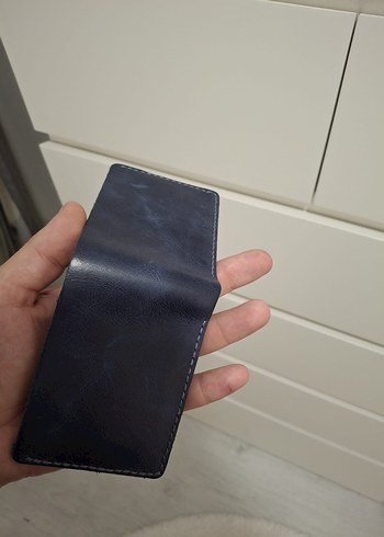 Lacivert Minimalist Erkek Cüzdan