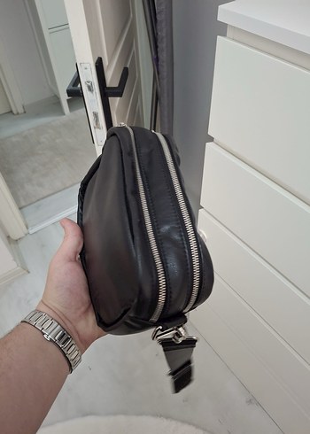 Calvin Klein Siyah Deri Erkek çanta
