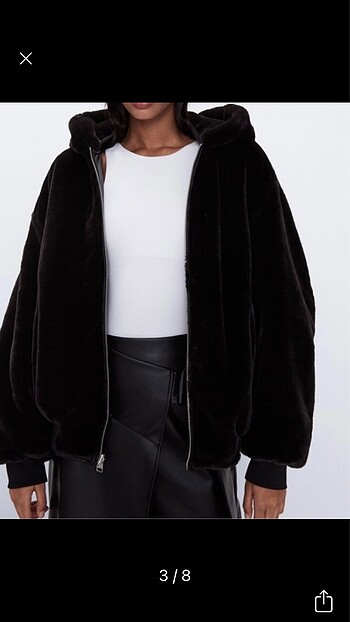 xs Beden Zara çift taraflı bomber mont