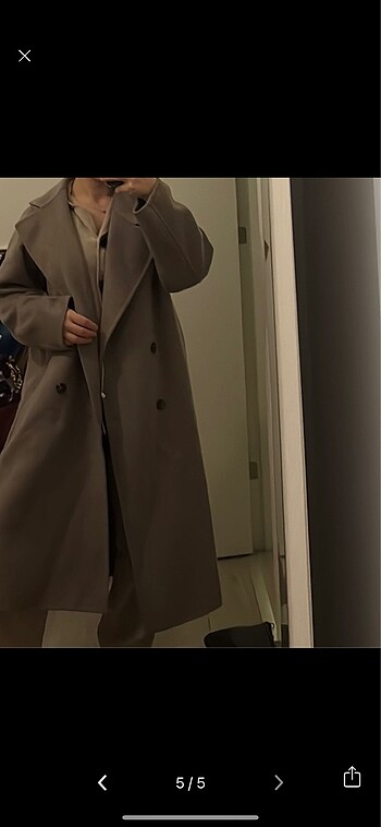 Mango Mango oversize el yapımı yün palto