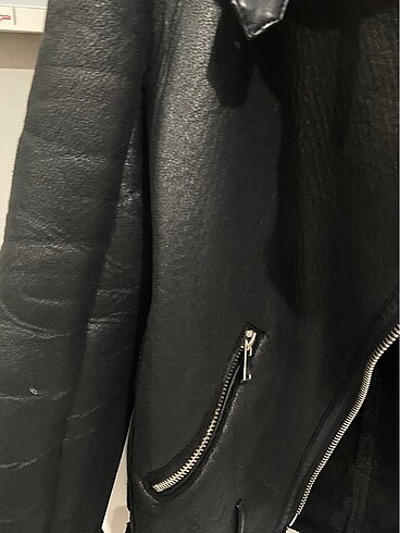 s Beden siyah Renk Zara biker deri ceket