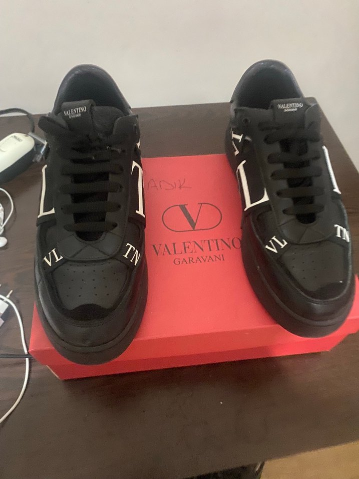 Valentino Garavani Siyah VLogo Sneaker — görsel 3/5
