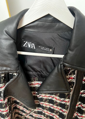 Zara Kadın Çok Renkli  Deri Ceket - Görsel 2
