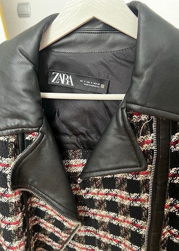 Zara Kadın Çok Renkli  Deri Ceket - Görsel 3