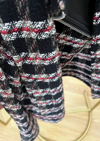 Zara Kadın Çok Renkli  Deri Ceket - Görsel 4