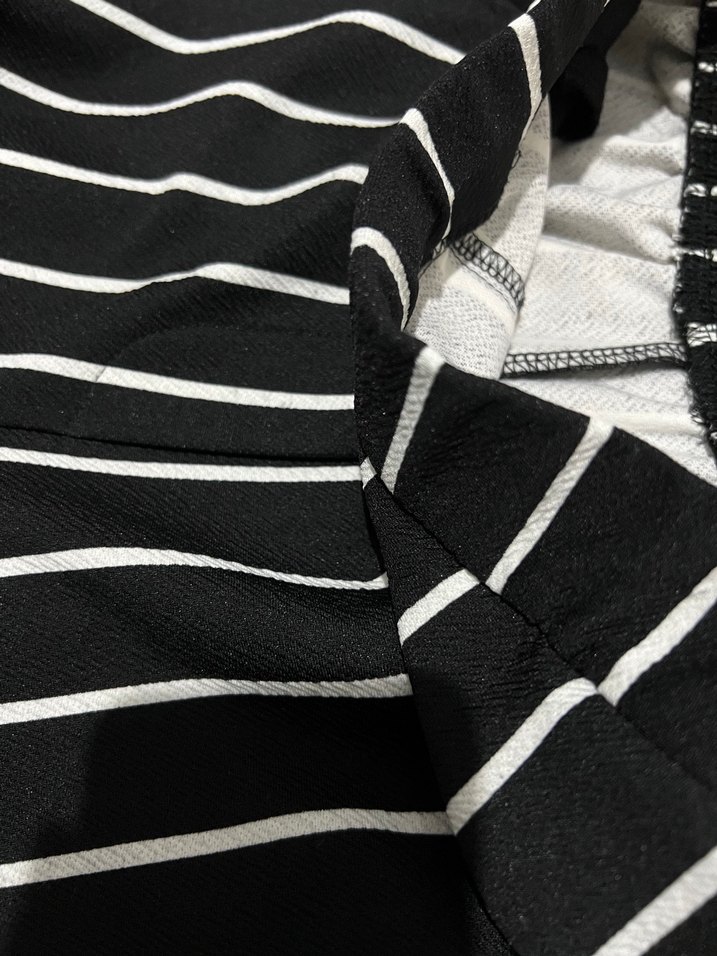 Bersha Kadın Siyah Çizgili Pantolon - Görsel 4