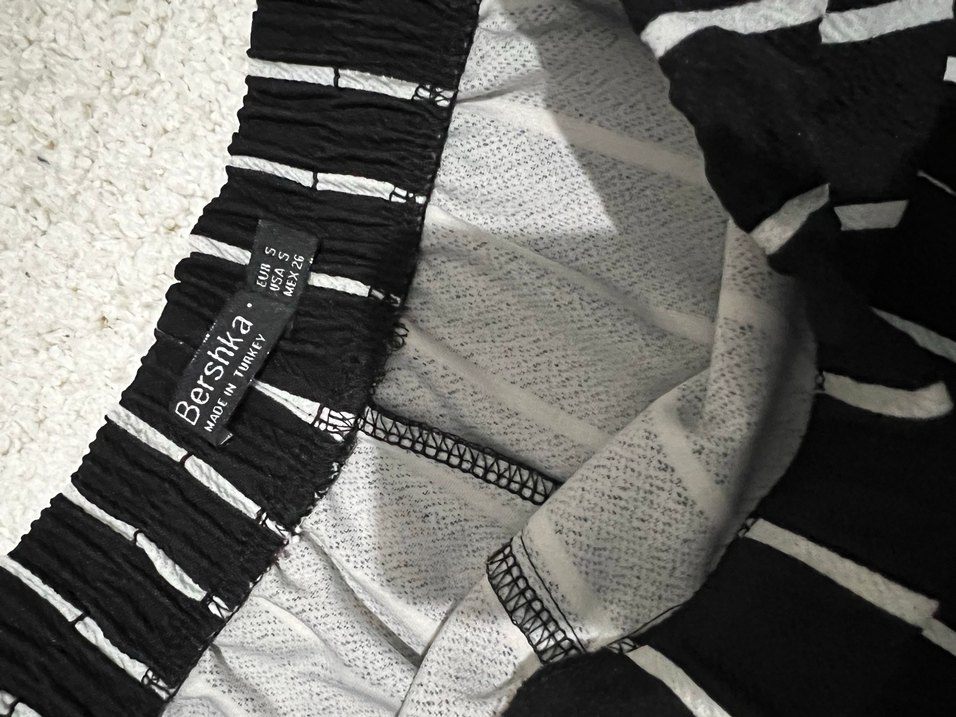 Bersha Kadın Siyah Çizgili Pantolon - Görsel 5