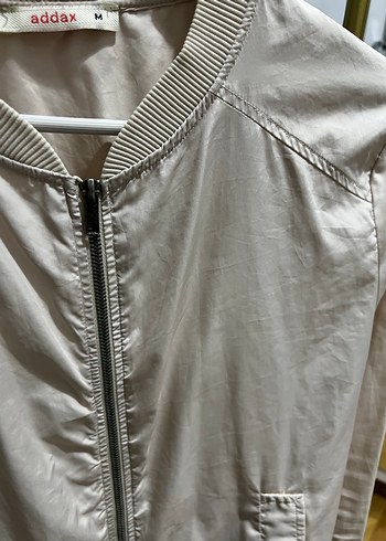 Addax Bej Fermuarlı Kadın Ceket - Görsel 4