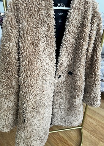 Zara Peluş Kadın Kaban - Görsel 2