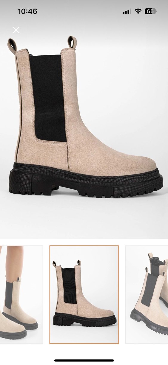 Kadın Bej Süet Postal Bot - Görsel 5