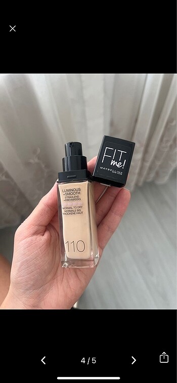  Beden Renk Maybeline fit me fondoten