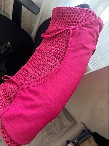 Koton file astarlı elbise - Görsel 6