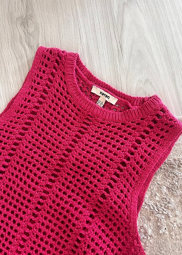 Koton file astarlı elbise - Görsel 3