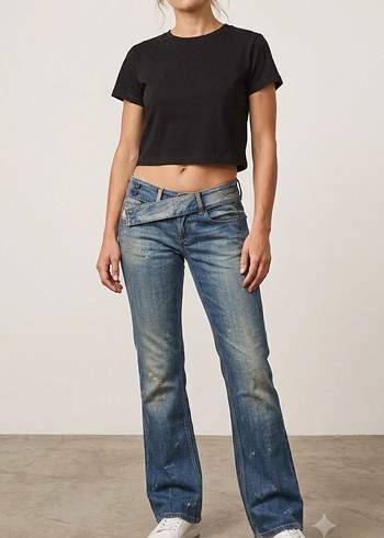 Diesel Mavi Yikamali Denim Jean
