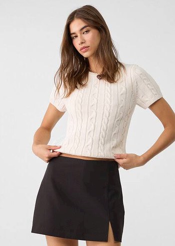 stradivarius şort etek