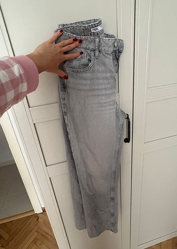 36 Beden gri Renk zara kot pantolon