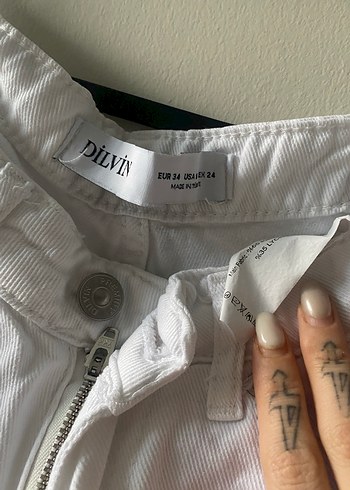 Dilvin Beyaz  Pantolon - Görsel 4