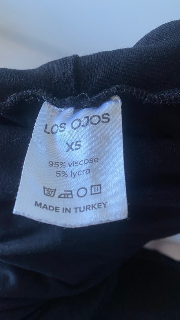 los ojos beli katlanan ispanyol Paça Pantolon - Görsel 2