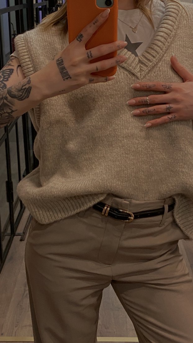 bej süveter - Görsel 2