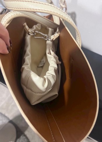 zara bej çanta - Görsel 5