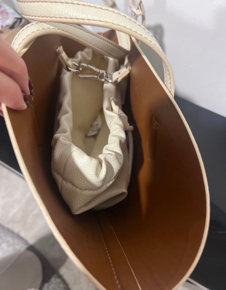 zara bej çanta - Görsel 5