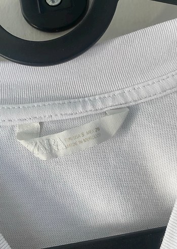 Zara Beyaz Rahat Kesim Kadın Sweatshirt - Görsel 3