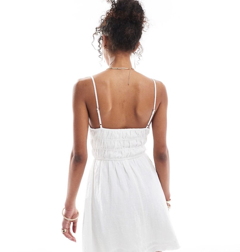 bershka Dantel Detaylı  Elbise - Görsel 2