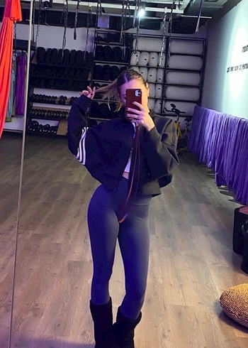 ADİDAS crop fermuarli sweatshirt - Görsel 3