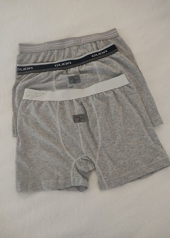 Gri Erkek Mini Boxer 3'lü Paket