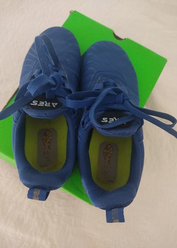 33 Beden lescon Mavi Erkek Futbol Ayakkabısı Velcro