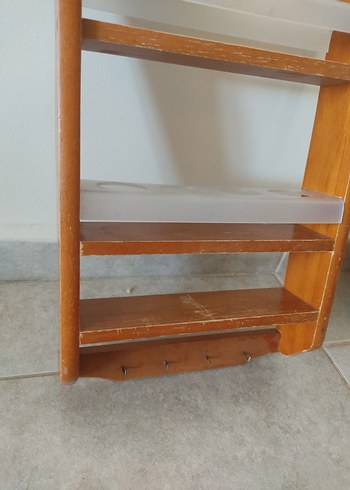 Ikea Bej Renkli Ahşap Raf