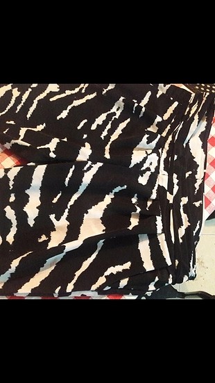 m Beden zebra desenli pantolon