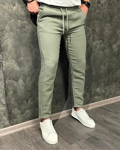Erkek Jogger pantolon haki renk