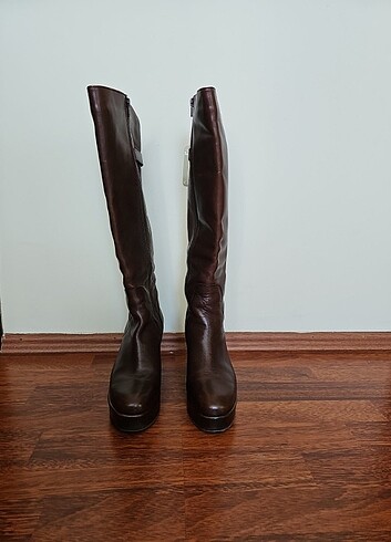 İNCİ HAKİKİ DERİ ÇİZME - Görsel 2