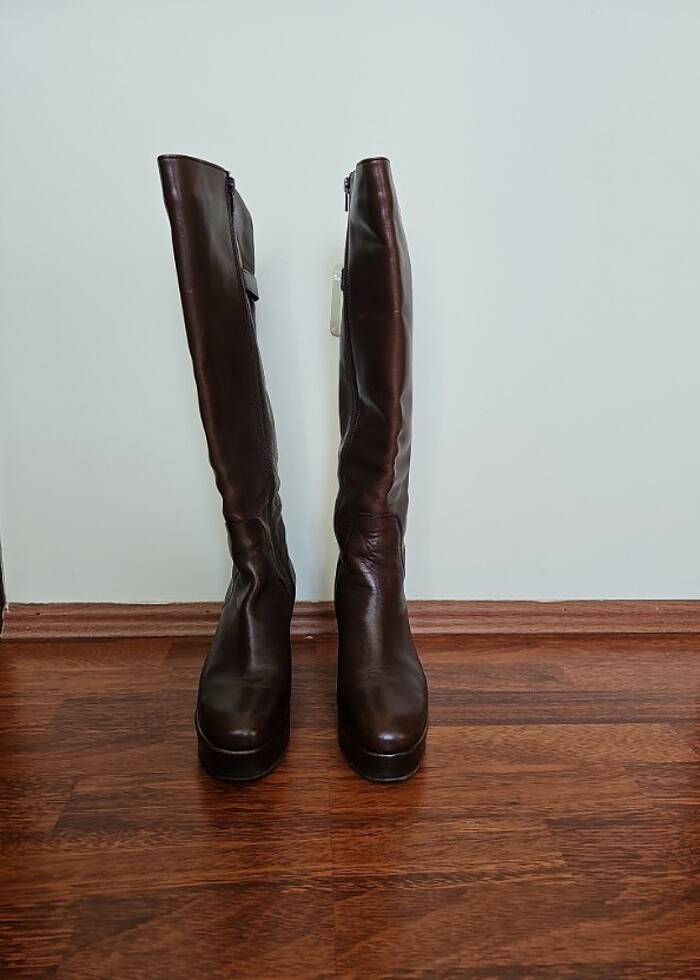 İNCİ HAKİKİ DERİ ÇİZME - Görsel 2