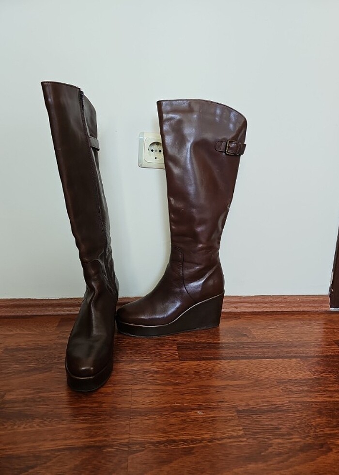 İNCİ HAKİKİ DERİ ÇİZME - Görsel 3