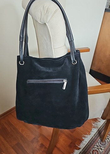 MATRAŞ Süet Hakiki Deri Kadın Çanta - Görsel 3