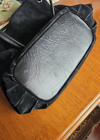MATRAŞ Süet Hakiki Deri Kadın Çanta - Görsel 7