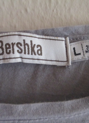 l Beden gri Renk Kaplan Figürlü Bershka Bluz