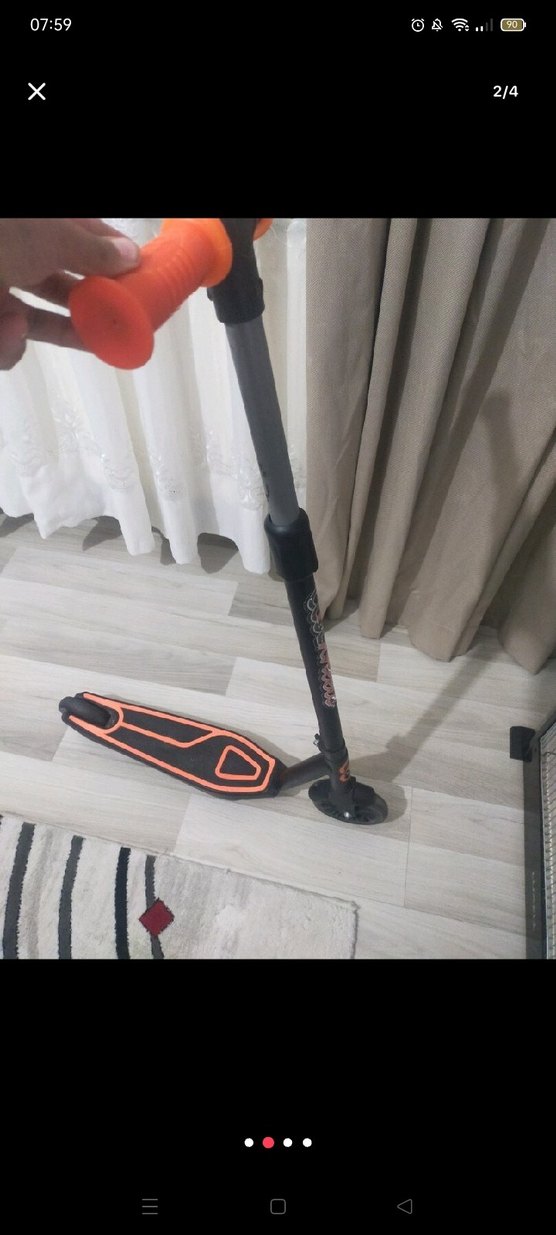 Çocuklar için Siyah Scooter - Görsel 2