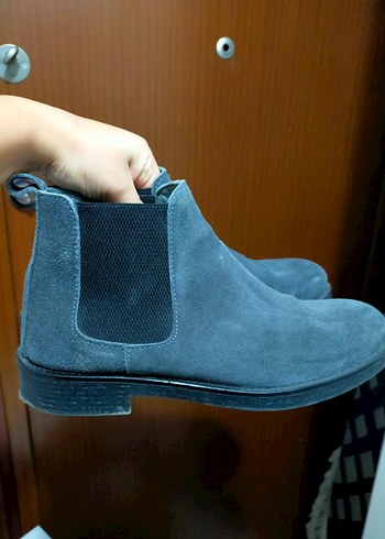 Gri Süet Erkek Günlük Bot - Görsel 4