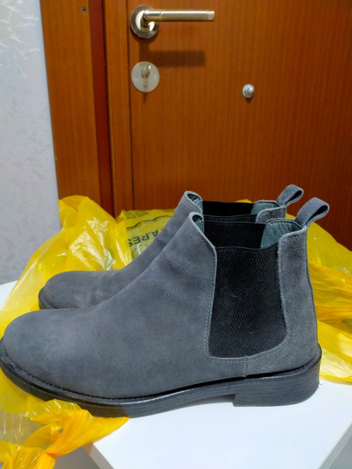 Gri Süet Erkek Günlük Bot - Görsel 2