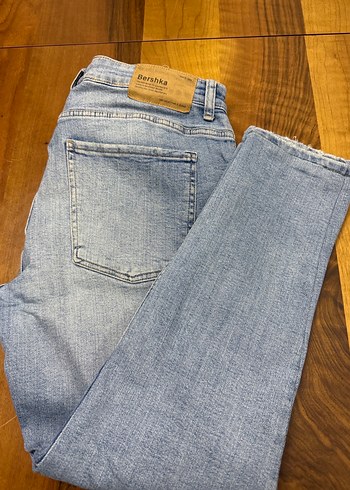 Düğmeli Gri Regular Fit erkek Denim Jean - Görsel 3