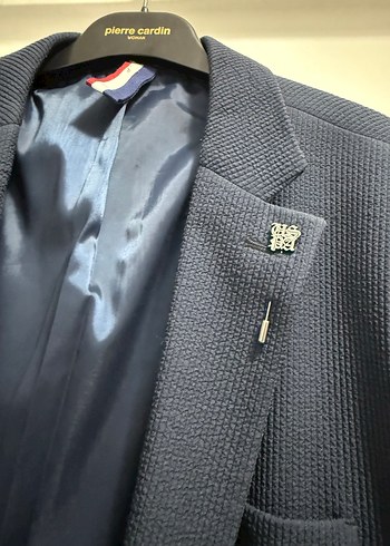 Kemer Detaylı Lacivert erkek Kumaş Pantolon ve çeket - Görsel 5