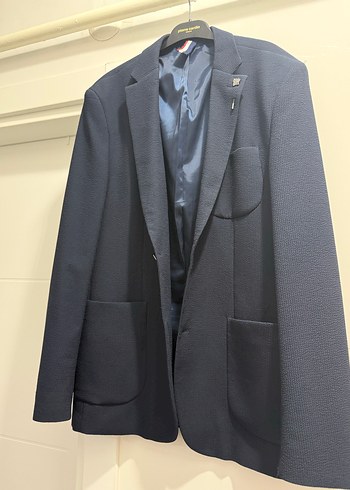 Kemer Detaylı Lacivert erkek Kumaş Pantolon ve çeket - Görsel 6