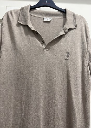 Gri Keten Erkek Polo Tişört - Görsel 3