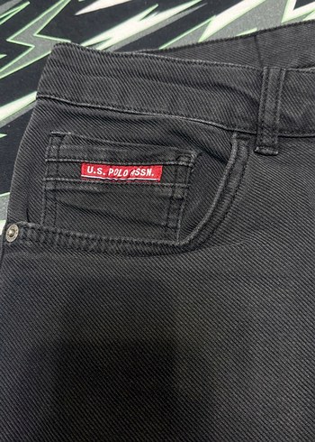 Siyah Düğmeli Erkek Denim Pantolon - Görsel 3