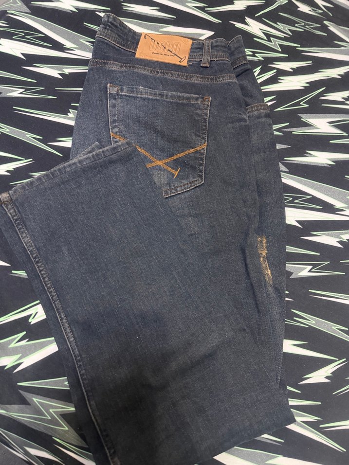 Erkek Lacivert Bol Kesim Denim Jean - Görsel 2