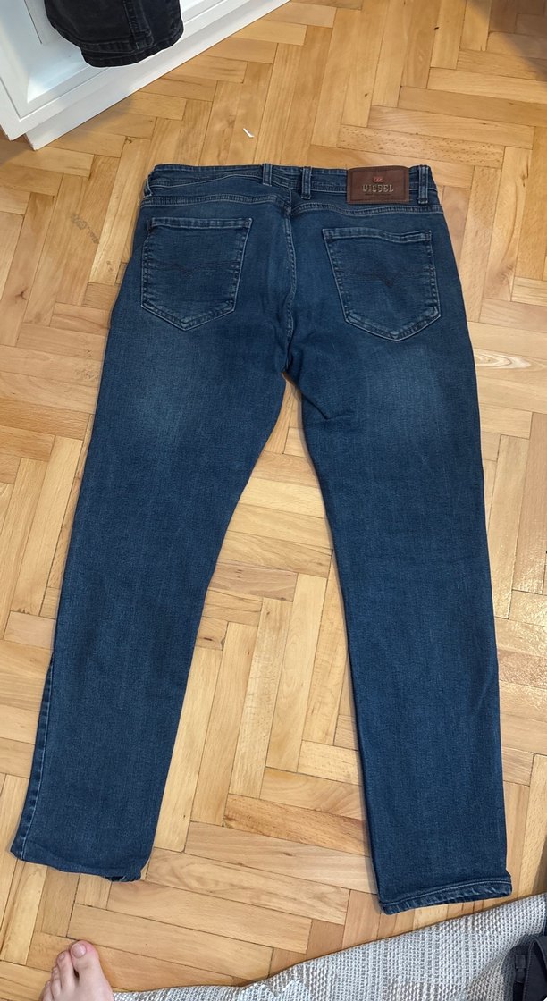 Koyu Mavi Dar Kesim Denim Jean — görsel 5/6