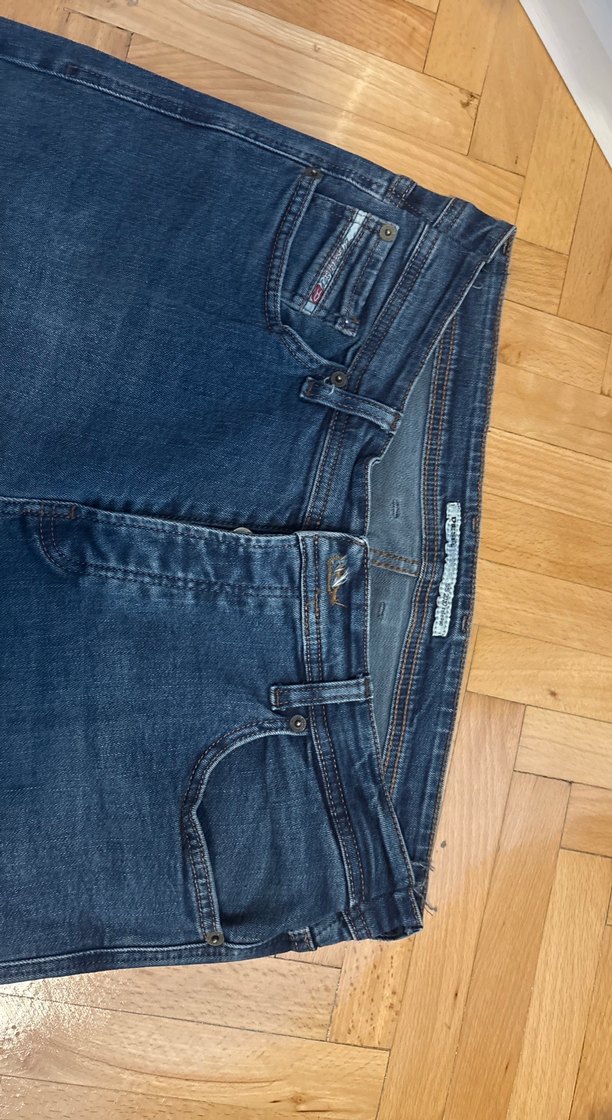 Koyu Mavi Dar Kesim Denim Jean — görsel 3/6